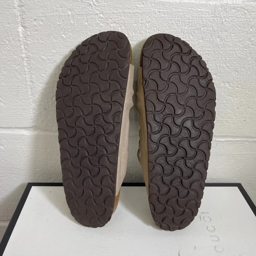 Birkenstock‎ Granada Mocha Leather Sandals Slide Slip On Women's Size 39 EU/8 US